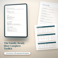 The Family-Ready Host Complete Toolkit, all seven editable Canva products for family-ready short stays